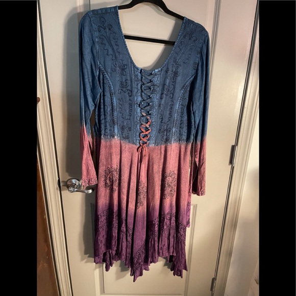 NWT.  Sacred Threads L/XL Dress.   BL/RD1 - Picture 13 of 13